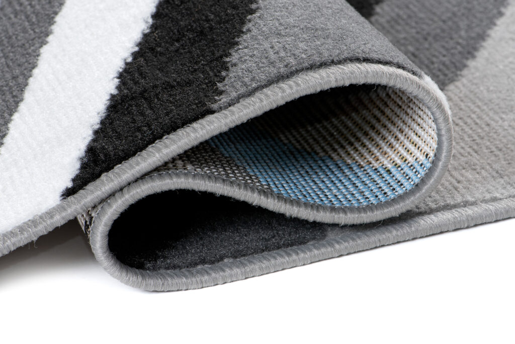Passatoia Maya Grigio Blu Geometrico a Linee