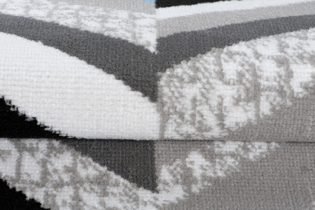 Passatoia Maya Grigio Blu Geometrico a Linee