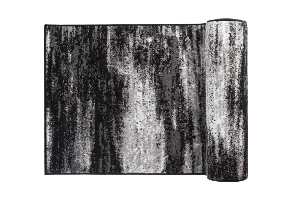 Passatoia Maya Grigio Nero Astratto