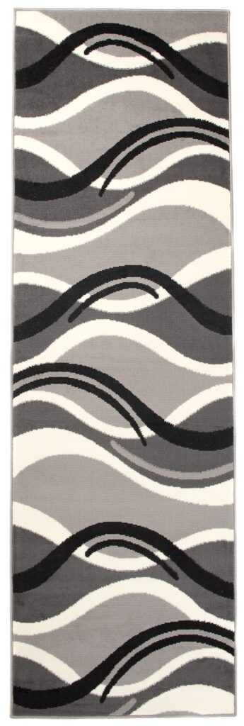 Passatoia Dream Grigio Scuro Crema Onde