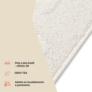 Tappeto Terra Crema Righe