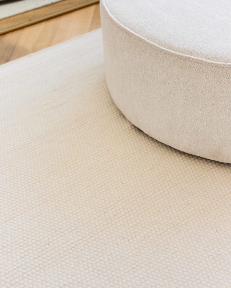 Tappeto Lana Loni Bianco