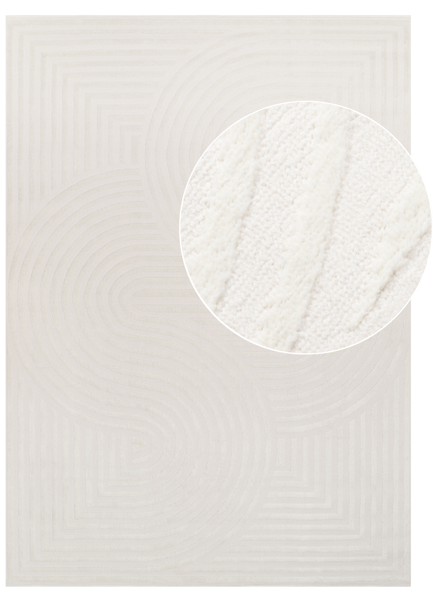 Tappeto Hygge Bianco Sporco Moderno