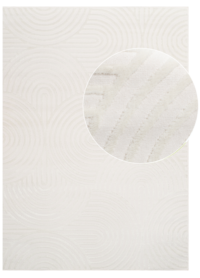 Tappeto Hygge Bianco Sporco Ovali