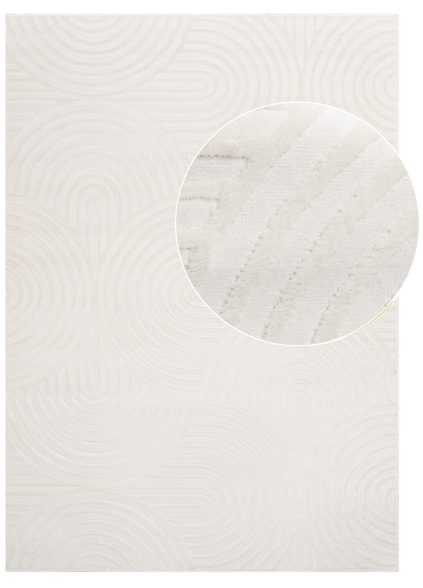 Tappeto Hygge Bianco Sporco Ovali