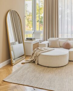 Tappeto Lana Loni Marrone Chiaro