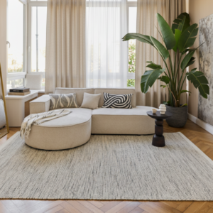 Tappeto Lana Loni Beige