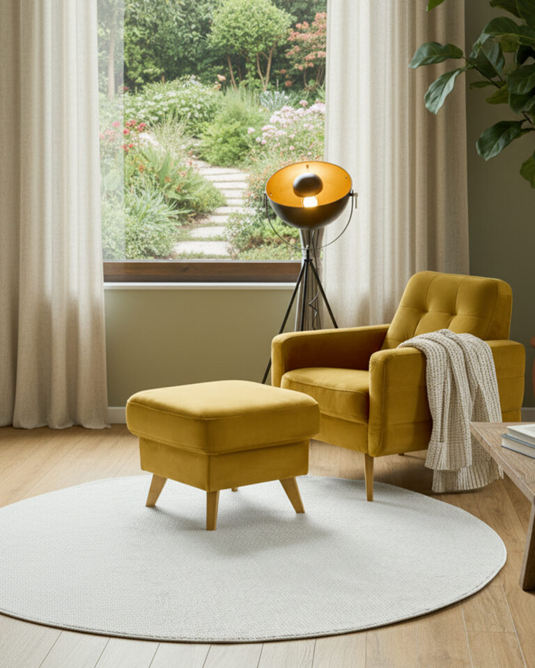 Tappeto Agra Rotondo Crema Moderno