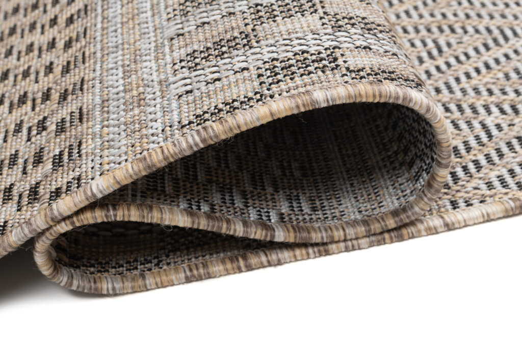 Passatoia Melissa Marrone a Righe Indoor Outdoor