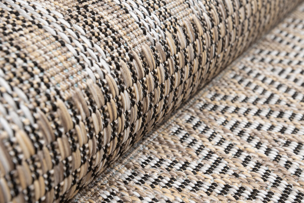 Passatoia Melissa Marrone a Righe Indoor Outdoor