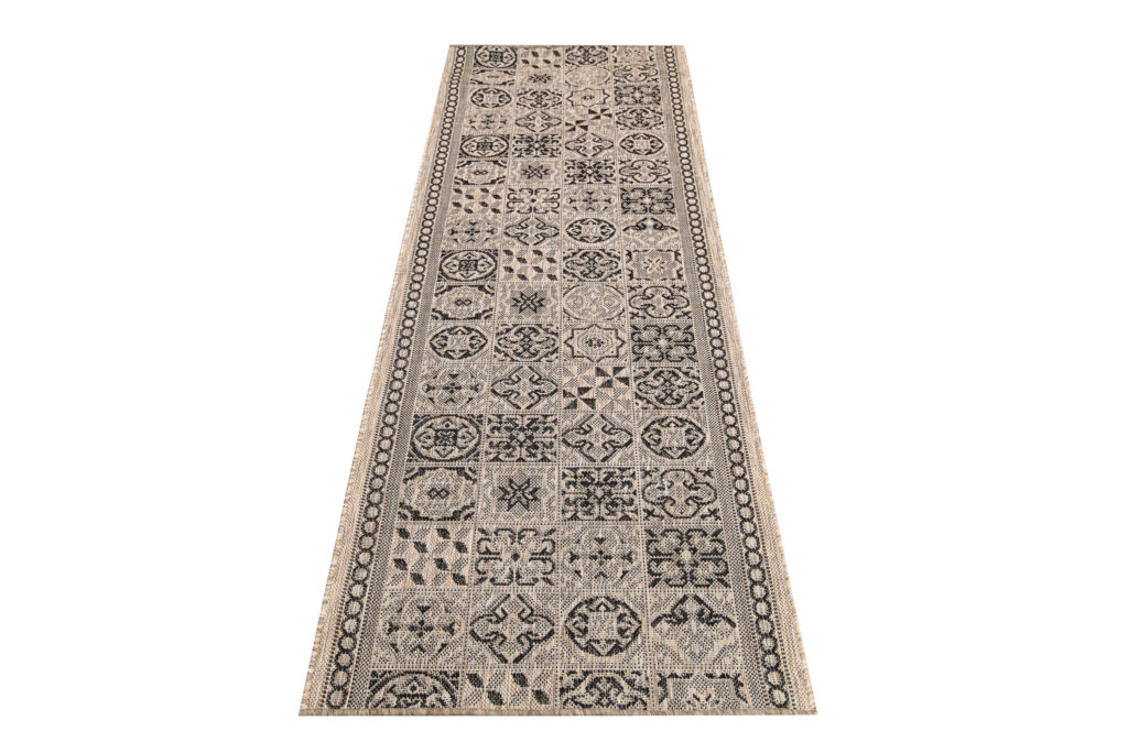 Passatoia Melissa Marrone Nero a Mosaico Indoor Outdoor