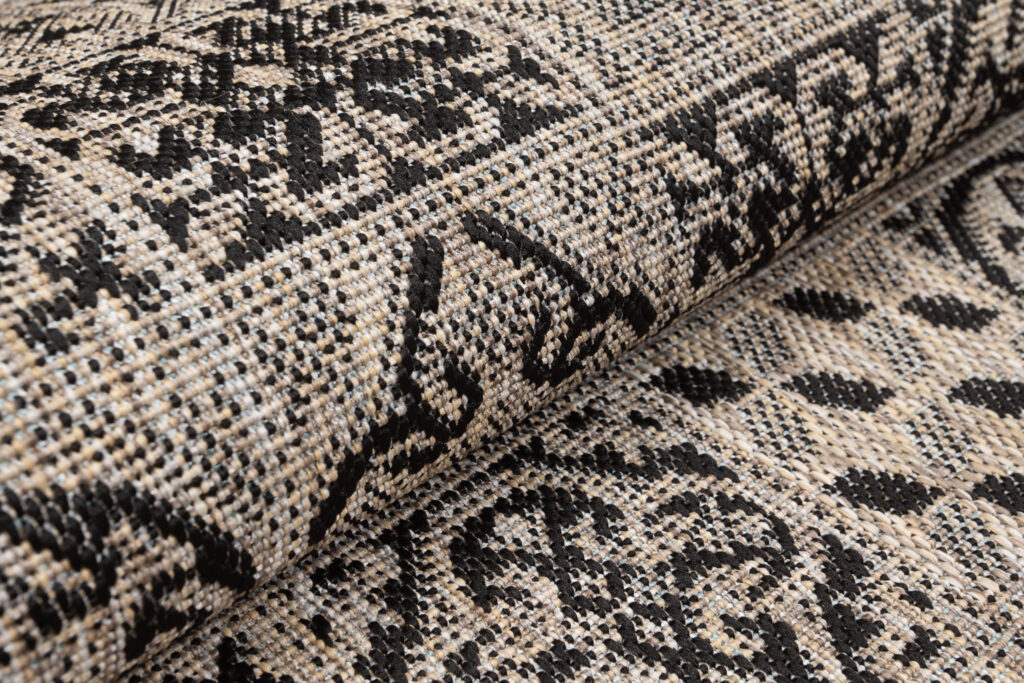 Passatoia Melissa Marrone Nero a Mosaico Indoor Outdoor
