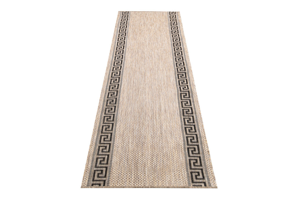 Passatoia Melissa Marrone Nero a Zigzag Indoor Outdoor