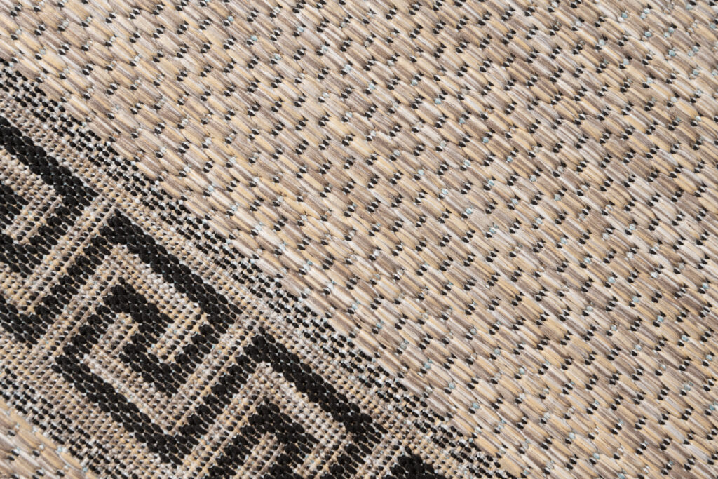 Passatoia Melissa Marrone Nero a Zigzag Indoor Outdoor