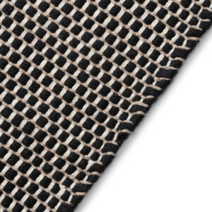 Tappeto Lana Loni Nero