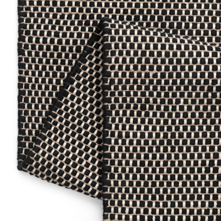 Tappeto Lana Loni Nero