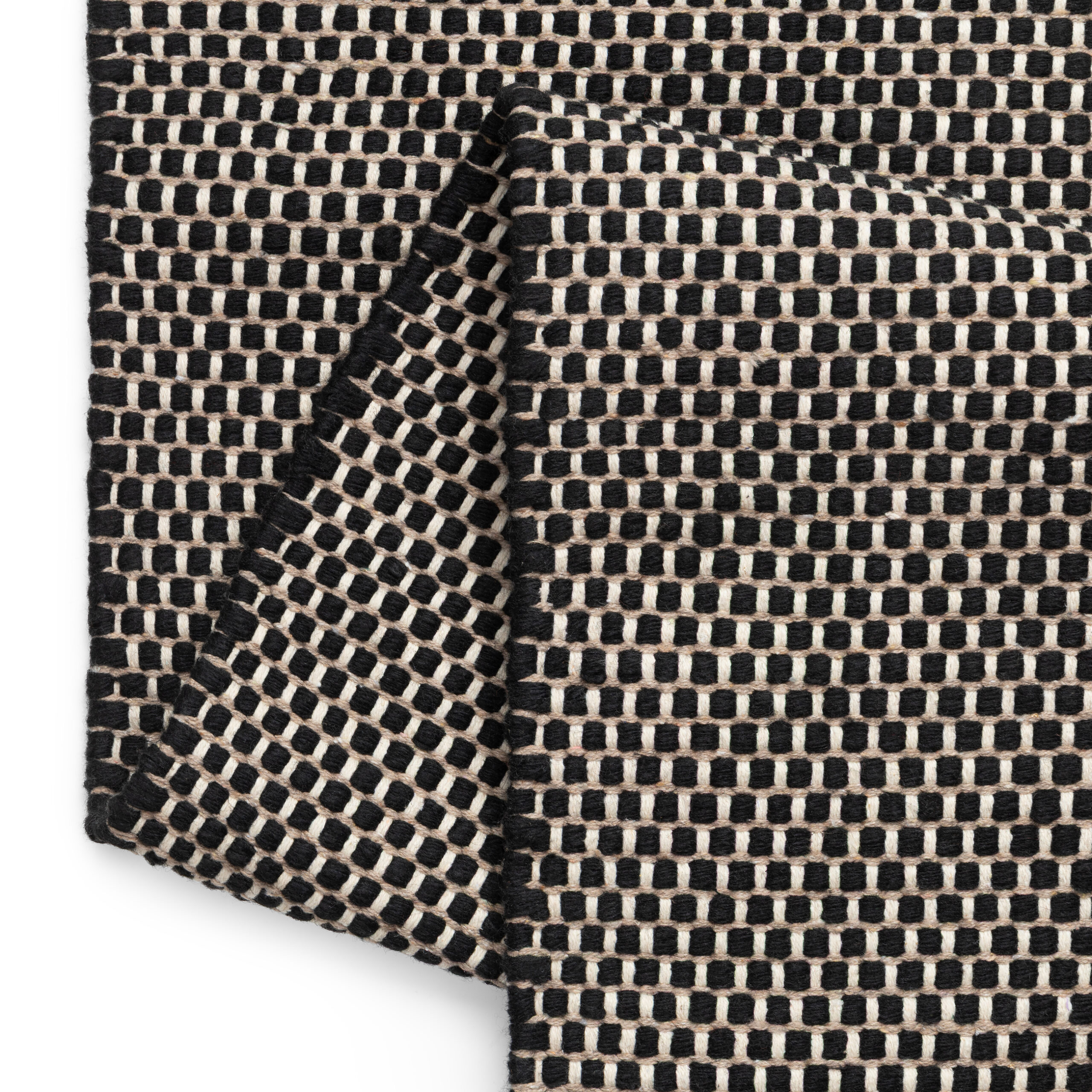 Tappeto Lana Loni Nero