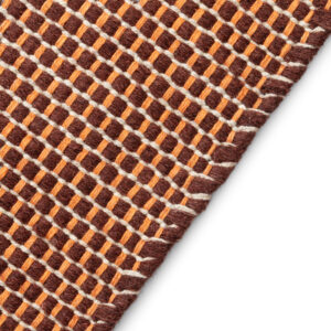 Tappeto Lana Loni Marrone Scuro