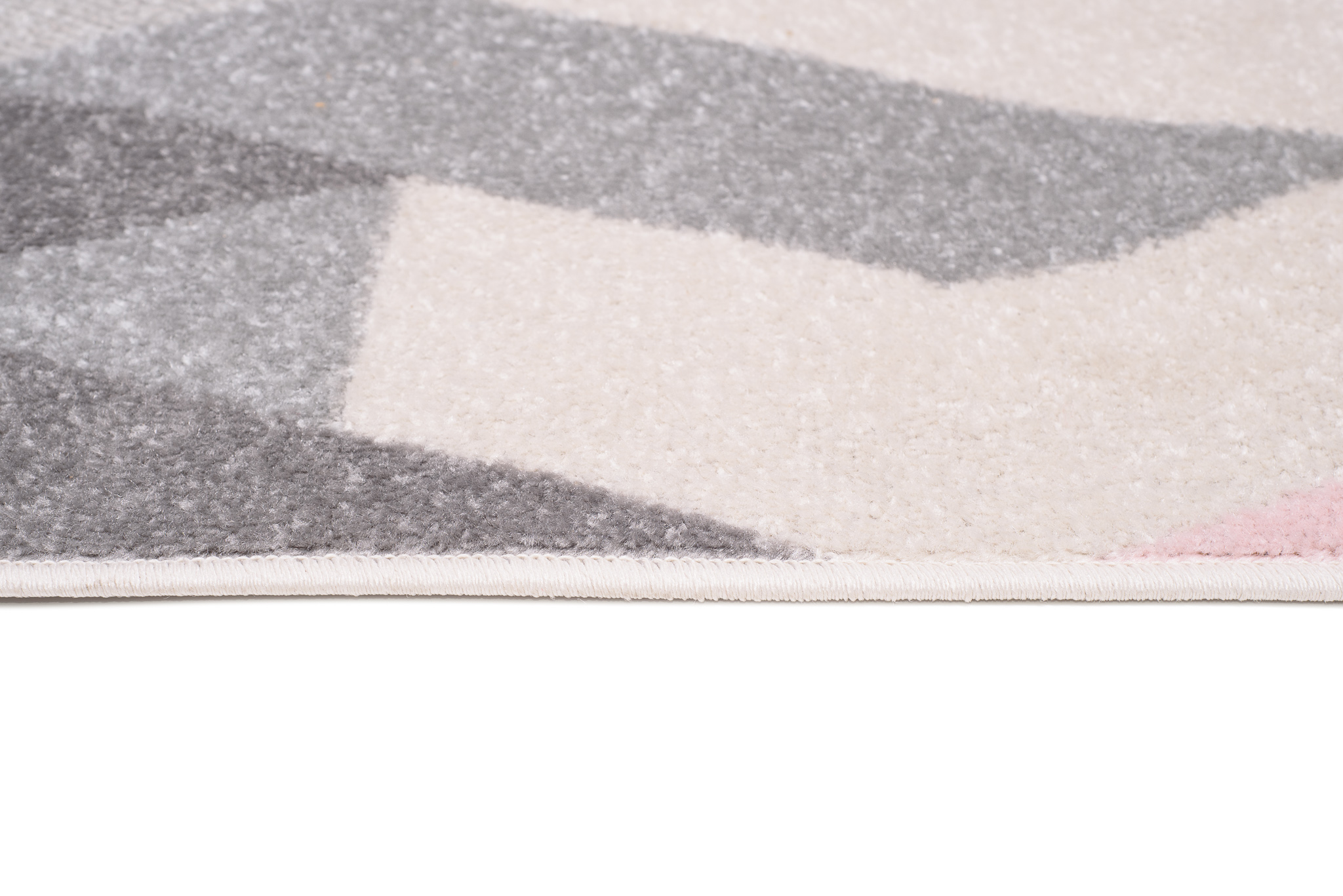 Passatoia Lazur Grigia Rosa Triangoli