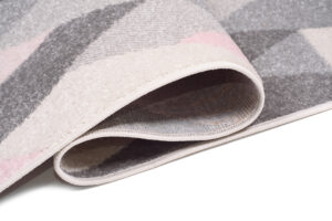 Passatoia Lazur Grigia Rosa Triangoli