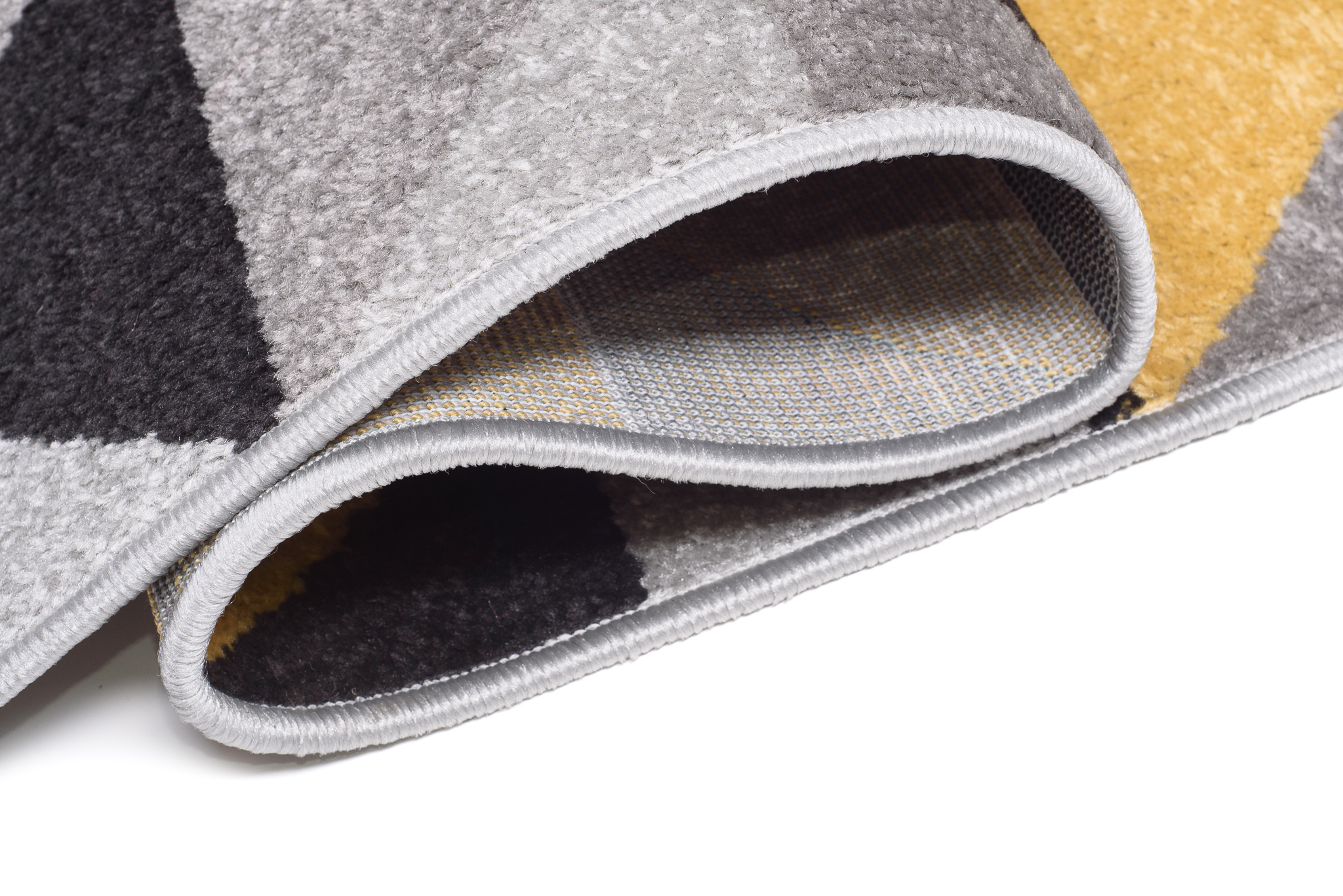 Passatoia Lazur Grigia Gialla Triangoli