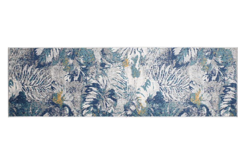 Passatoia Lazur Blu Navy Foglie