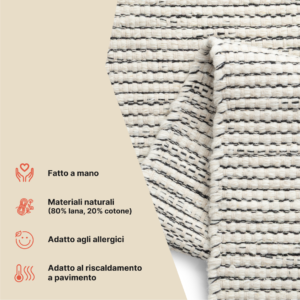 Tappeto Lana Loni Beige
