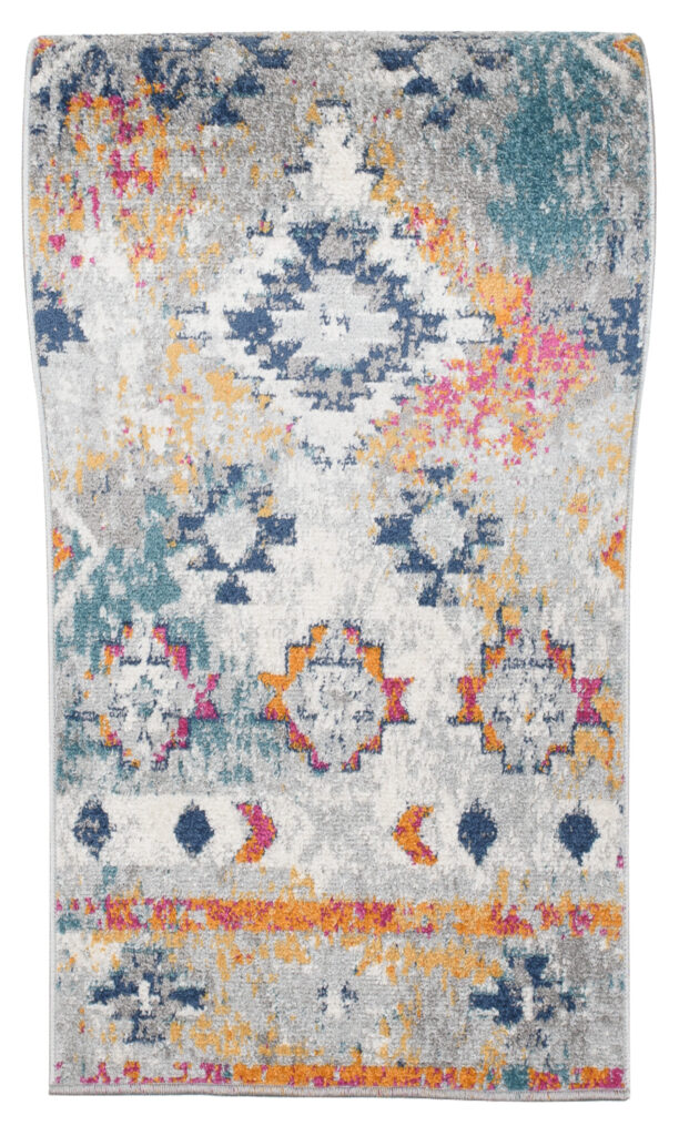 Passatoia Lazur Grigia Multicolore Boho
