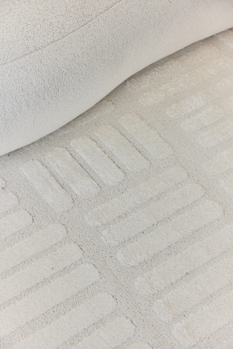 Tappeto Terra Crema Righe