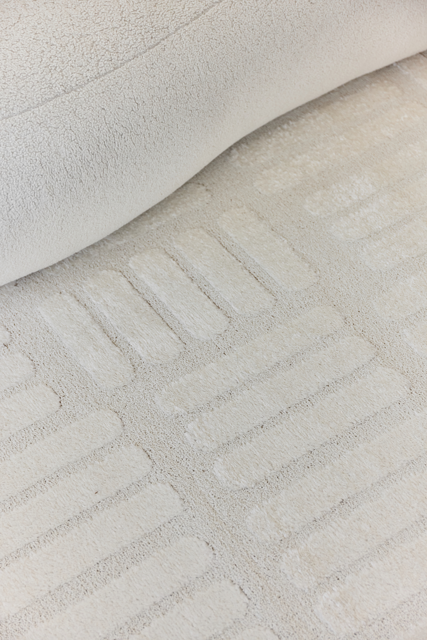 Tappeto Terra Crema Righe