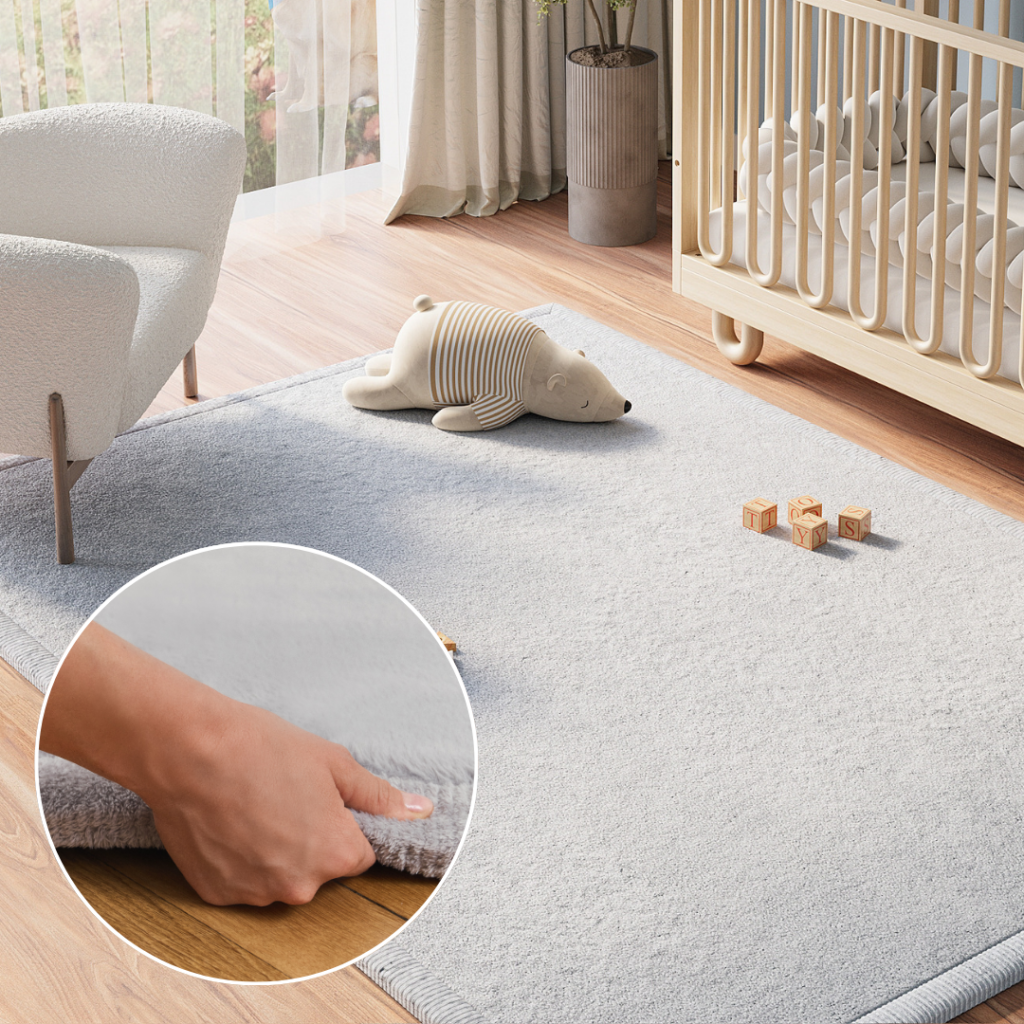 Tappeto Bambini Fluffin Grigio Chiaro