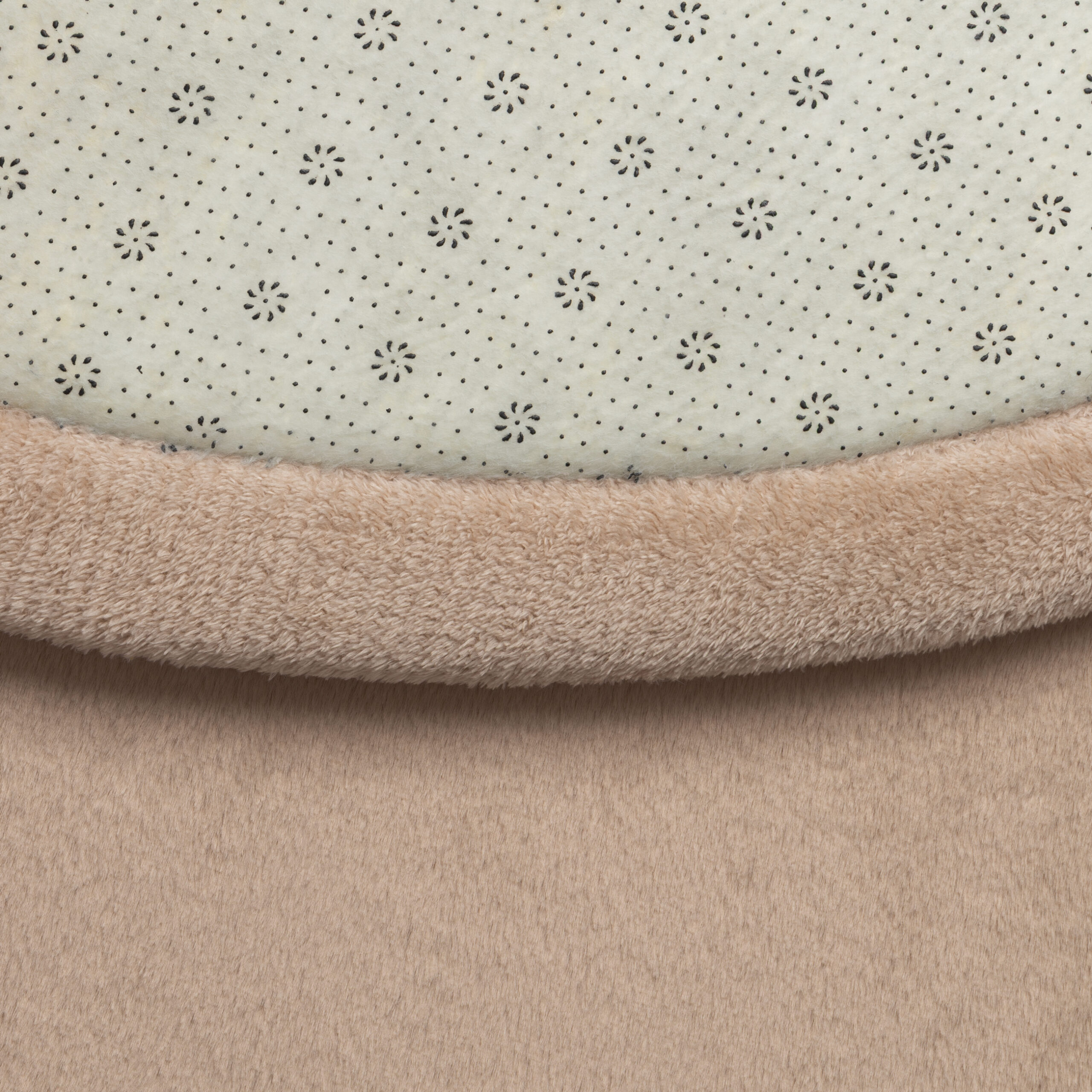 Tappeto Bambini Fluffin Rotondo Beige