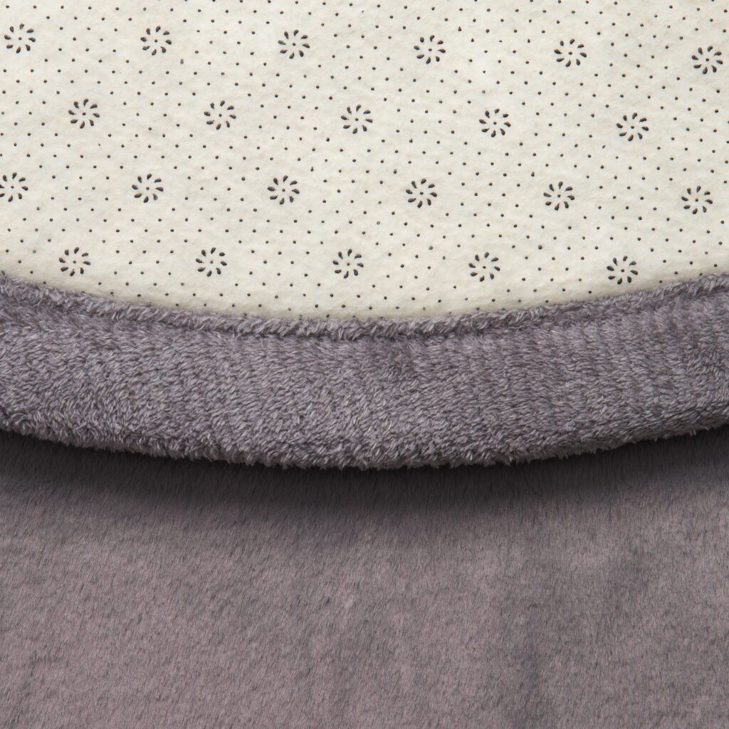 Tappeto Bambini Fluffin Rotondo Grigio Scuro