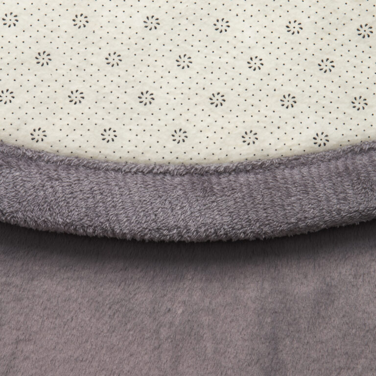 Tappeto Bambini Fluffin Rotondo Grigio Scuro