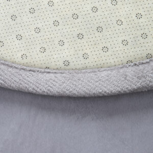 Tappeto Bambini Fluffin Rotondo Grigio Chiaro