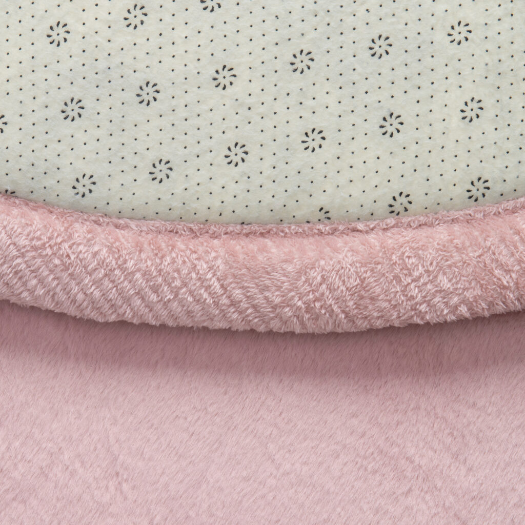 Tappeto Bambini Fluffin Rotondo Rosa