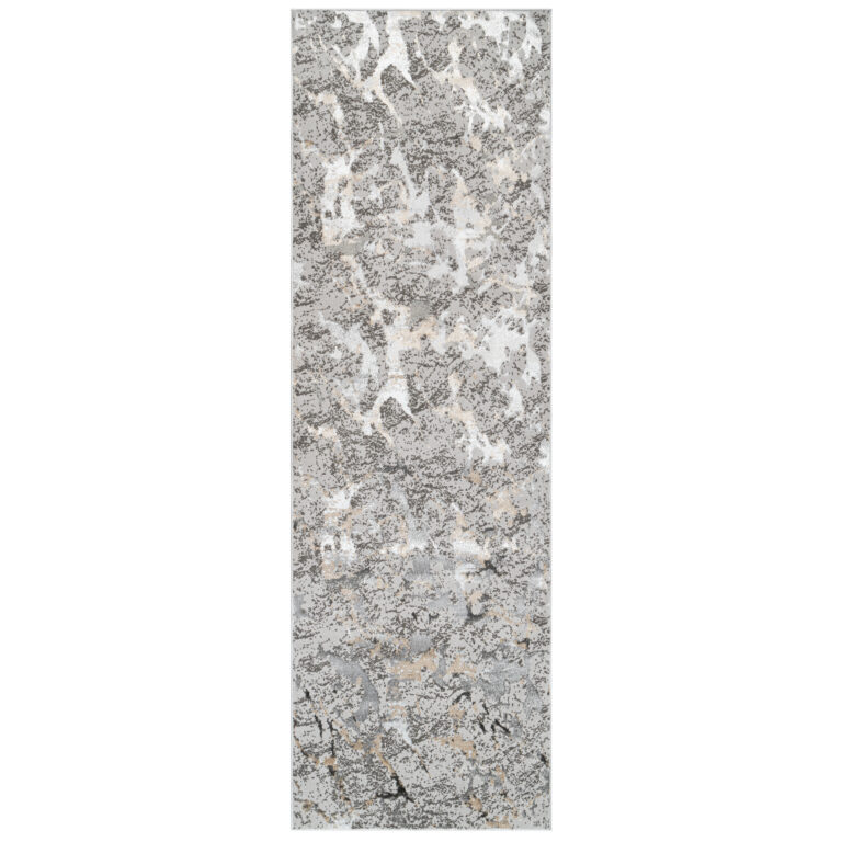 Passatoia Crystal Grigio Scuro Beige Moderna