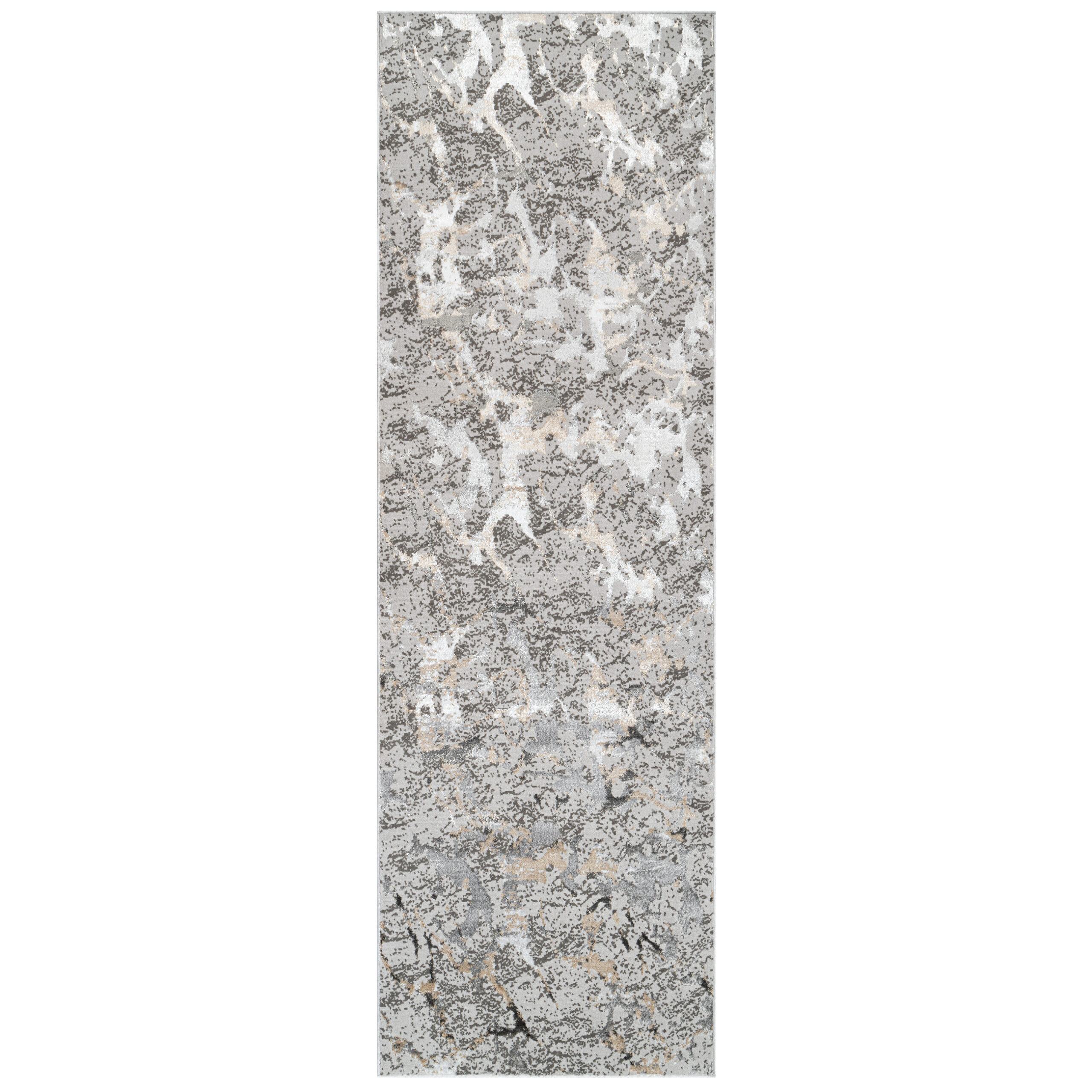 Passatoia Crystal Grigio Scuro Beige Moderna