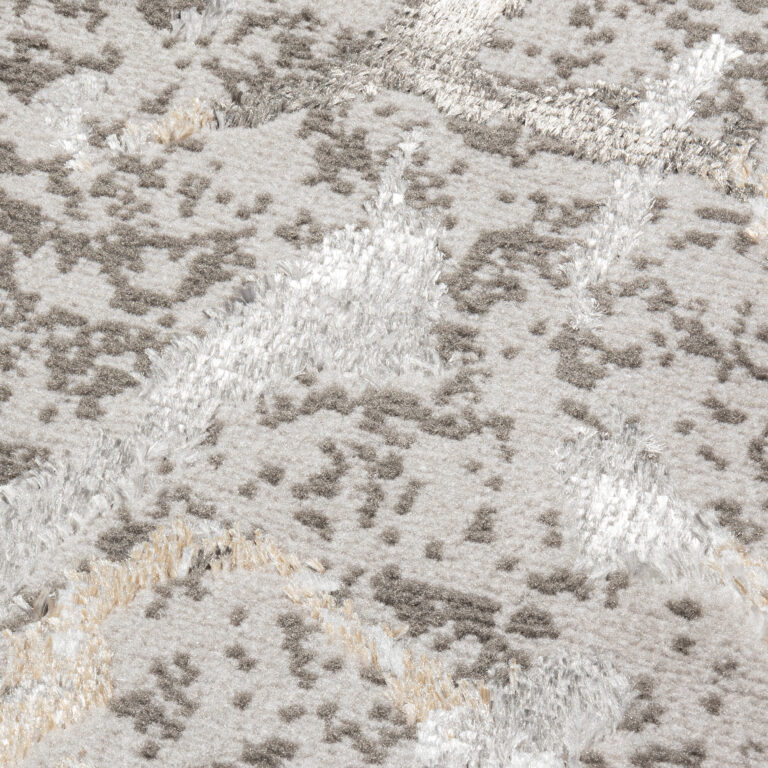 Passatoia Crystal Grigio Scuro Beige Moderna