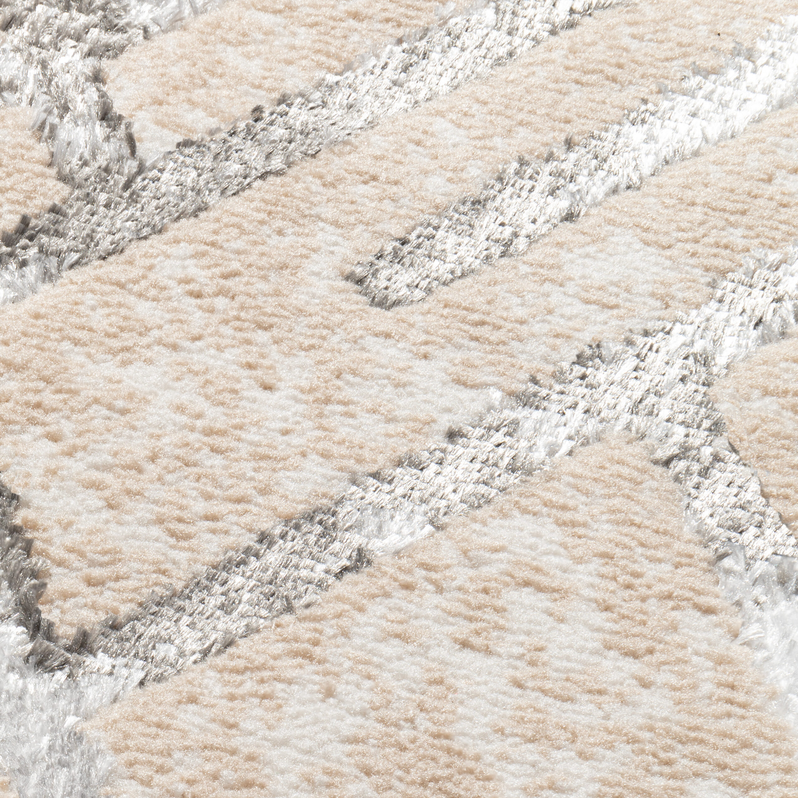 Passatoia Crystal Beige Grigio Zigzag