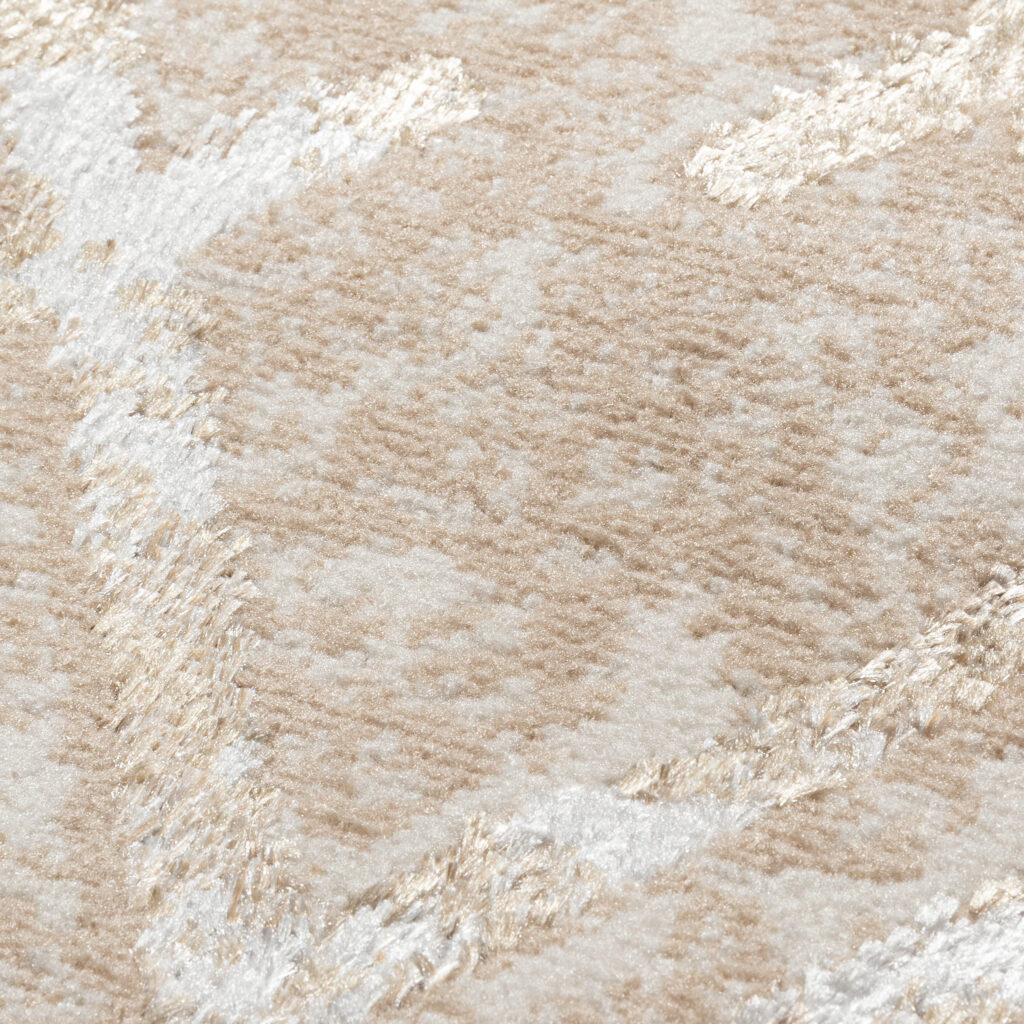 Passatoia Crystal Beige Oro Zigzag