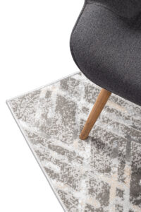 Passatoia Crystal Grigio Beige Zigzag