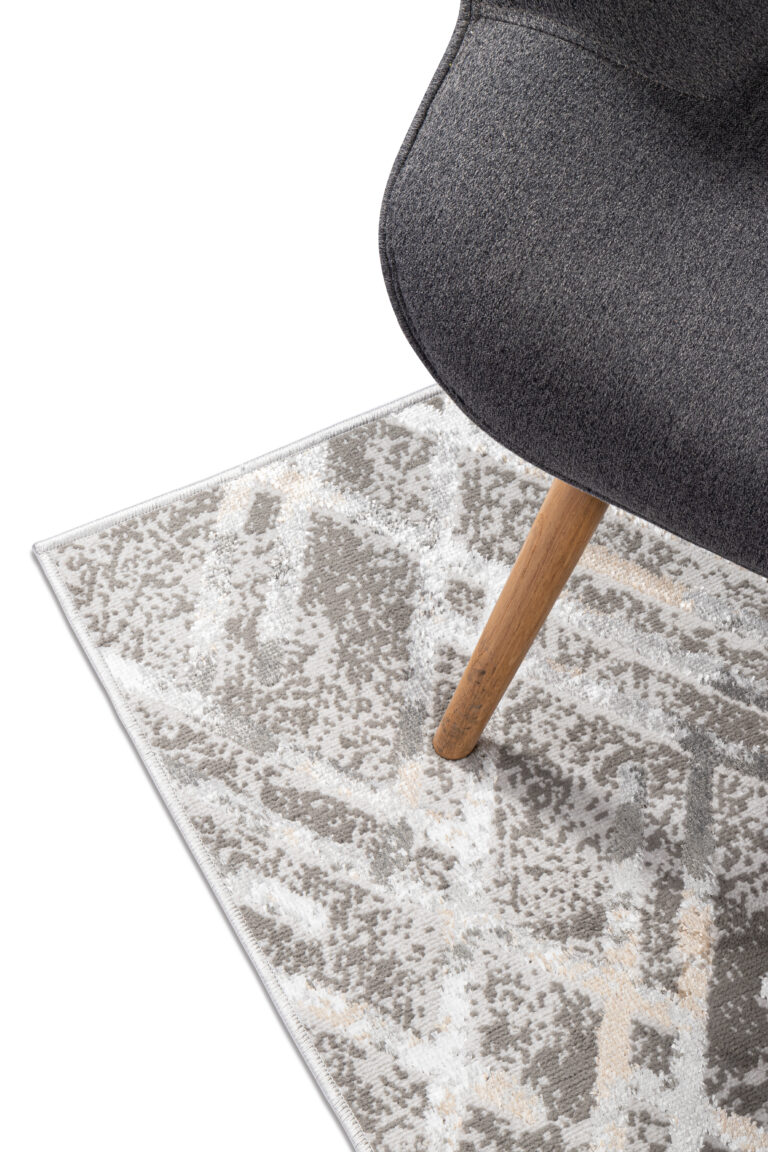 Passatoia Crystal Grigio Beige Zigzag