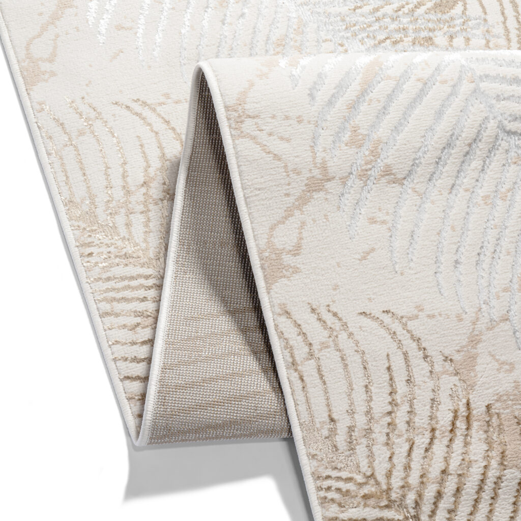 Passatoia Crystal Beige Marrone Foglie