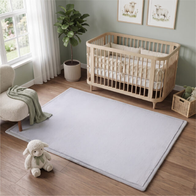 Tappeto Bambini Fluffin Grigio Chiaro