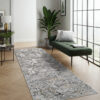 Passatoia Crystal Grigio Scuro Beige Moderna