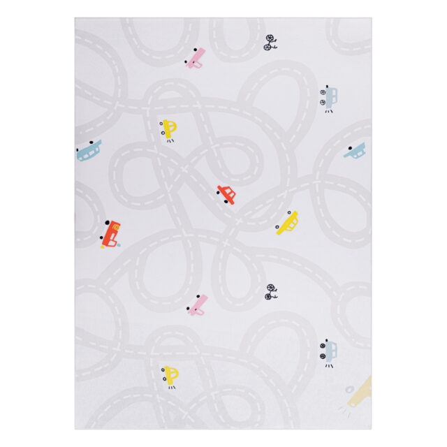 Tappeto Bambini Snooki Strade Pastello Beige Antiscivolo
