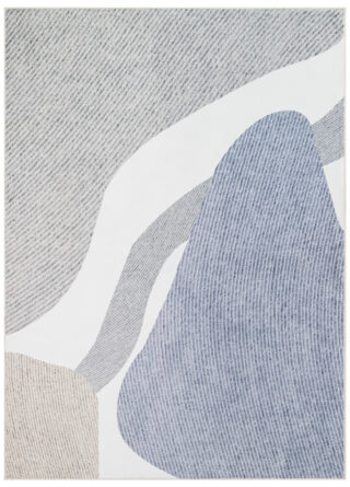 Tappeto Wisp Grigio Blu Astratto