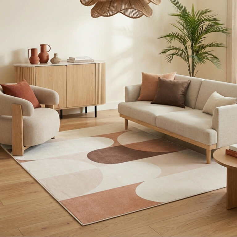 Tappeto Wisp Beige Pastello Geometrico