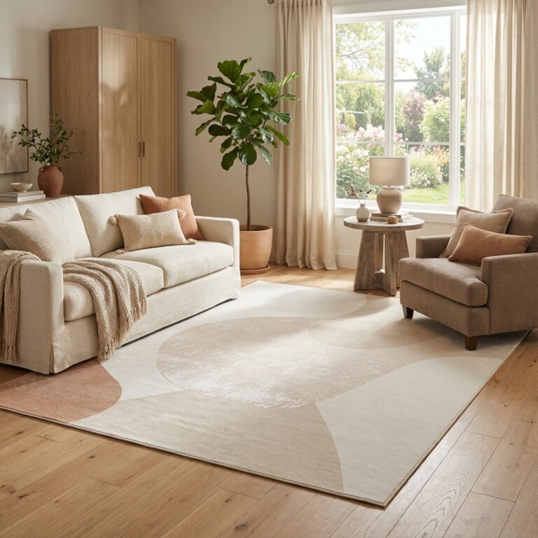 Tappeto Wisp Chiaro Beige Geometrico